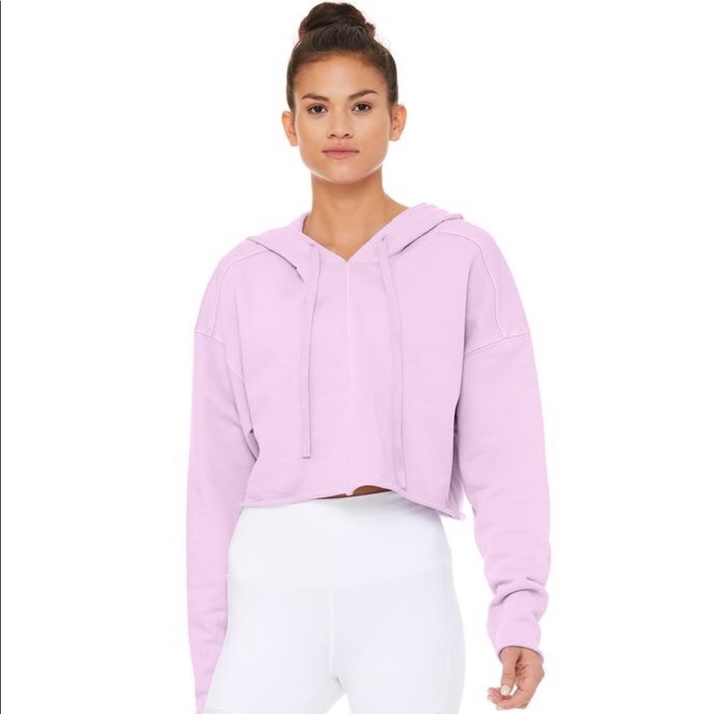 Lavender hoodie alo yoga cropped hoodie purple